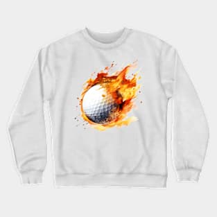 Flamming Golf Ball Crewneck Sweatshirt